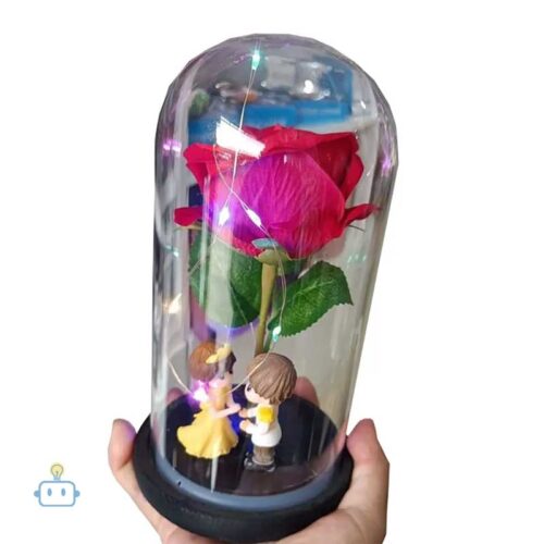 Rosa Eterna Adorno Led muñequitos