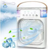 Aire Acondicionado Portátil Led 3 En 1 Enfriador Ventilador