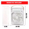 Aire Acondicionado Portátil Led 3 En 1 Enfriador Ventilador